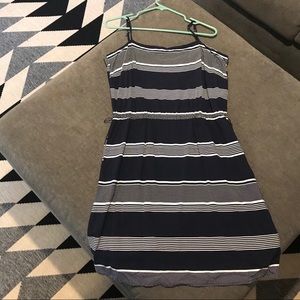 Navy and white striped Gap dress